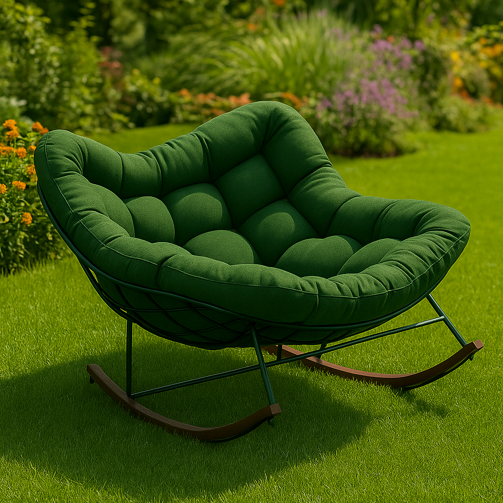 Design Élégant, Détente Garantie – Découvrez la Chaise Longue à Bascule