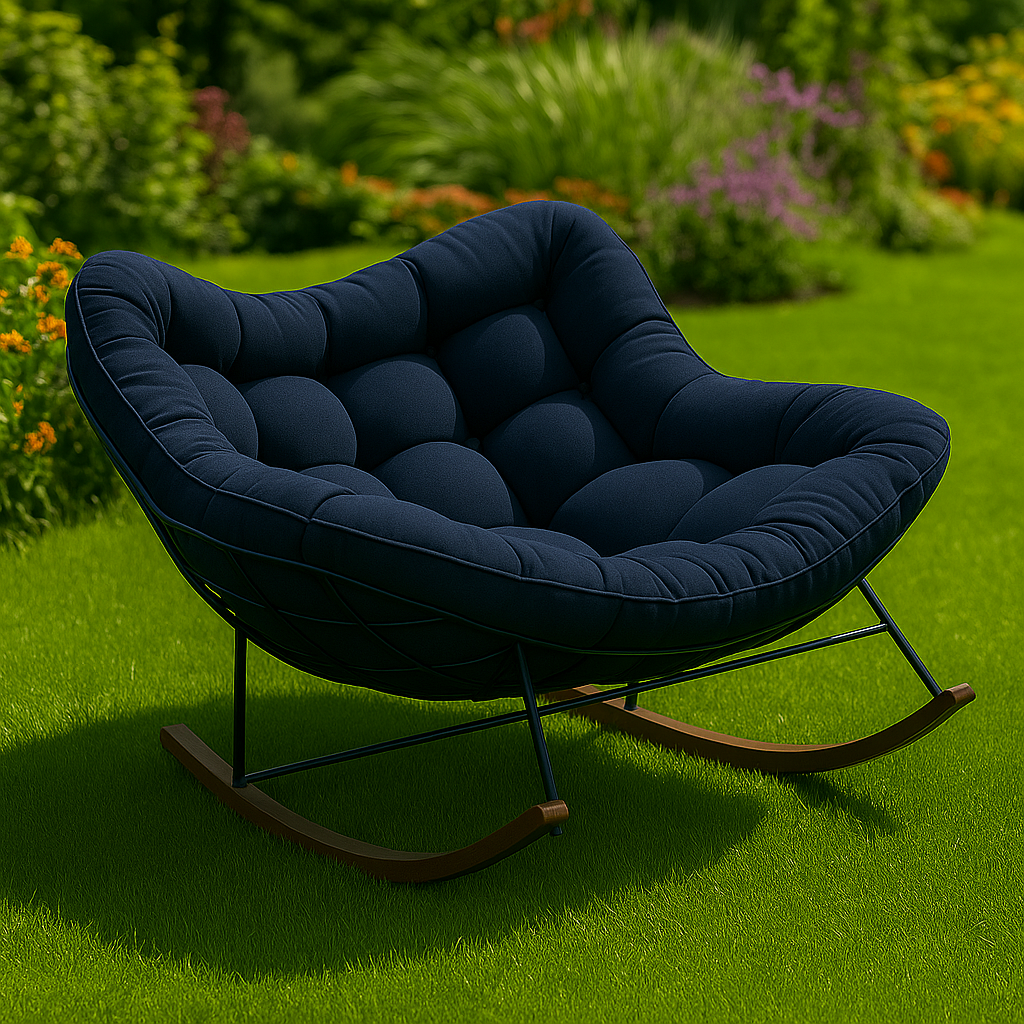 Design Élégant, Détente Garantie – Découvrez la Chaise Longue à Bascule