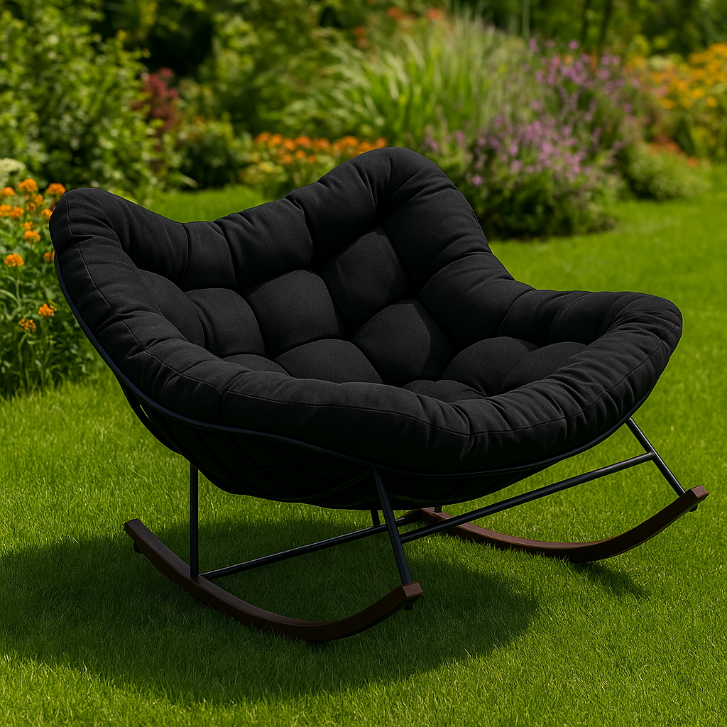 Design Élégant, Détente Garantie – Découvrez la Chaise Longue à Bascule