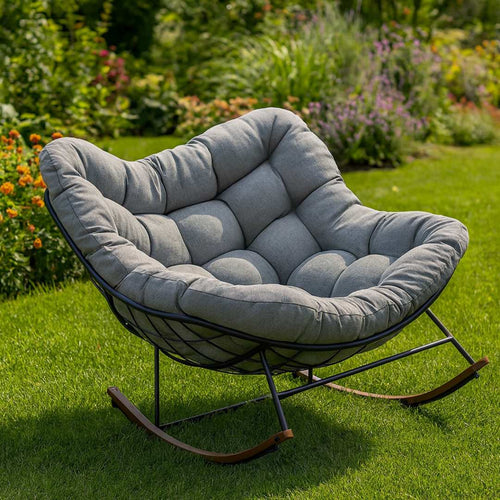 Design Élégant, Détente Garantie – Découvrez la Chaise Longue à Bascule