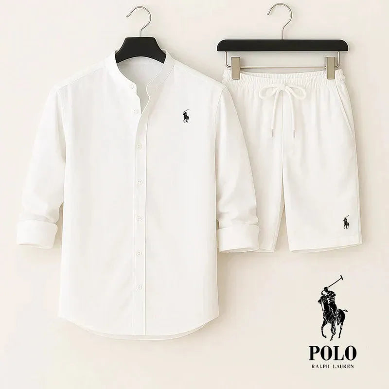 RL | Two-piece set: long-sleeve shirt and shorts