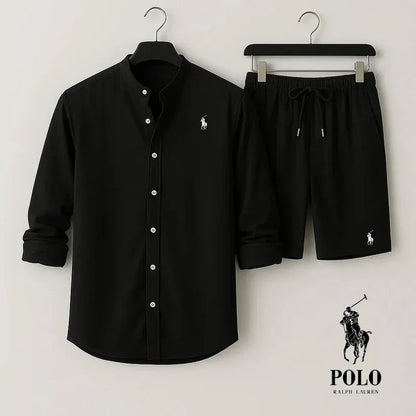 RL | Two-piece set: long-sleeve shirt and shorts