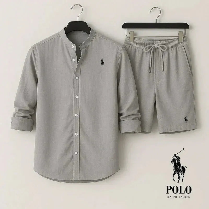 RL | Two-piece set: long-sleeve shirt and shorts