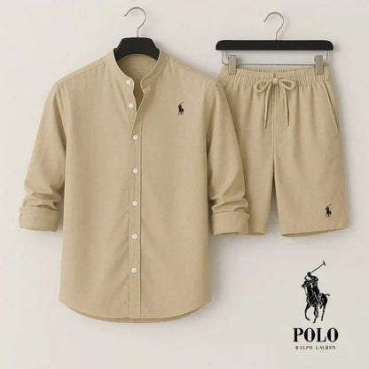 RL | Two-piece set: long-sleeve shirt and shorts