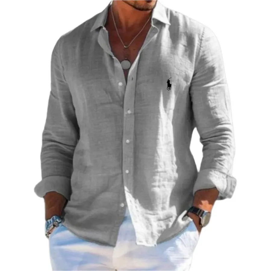 RL | Chemise élégante lin pour homme